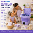 Mini Lavadora Dobrável 11L para Roupas de Bebê | Kids Guardian