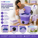 Mini Lavadora Dobrável 11L para Roupas de Bebê | Kids Guardian