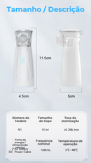 inalador e Nebulizador Kids Pro™  Ultra Silencioso e Portátil + 3 Máscaras Grátis