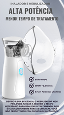 inalador e Nebulizador Kids Pro™  Ultra Silencioso e Portátil + 3 Máscaras Grátis
