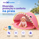 Shark Beach™ Barraca Infantil 2 em 1 | Tenda de Praia com Mini Piscina UV 50+