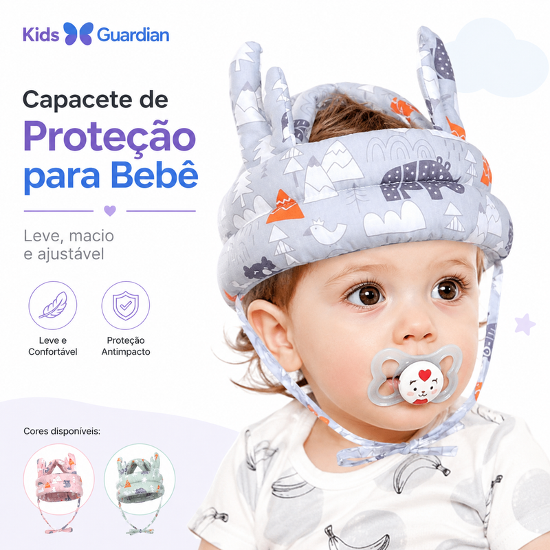 Guardian Comfort Cap™ Capacete Infantil AntImpacto para Bebês