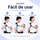 Colo Fácil™ | Sling Carregador de Bebê Ajustável com Apoio Lateral