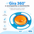 GiraPratinho™ | Prato Infantil Giratório 360° Anti-Derramamento