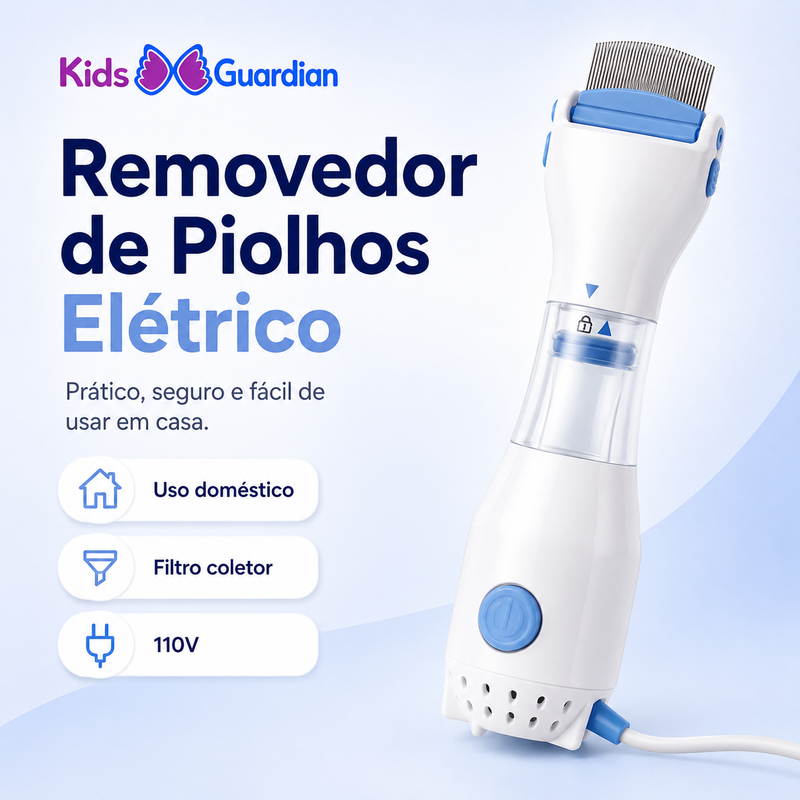 PenteGuard™ Pro | Removedor Elétrico de Piolhos e Lêndeas Infantil 110V