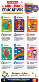 Kit Primeiros Conceitos™ | 6 Livrinhos Educativos para Bebês