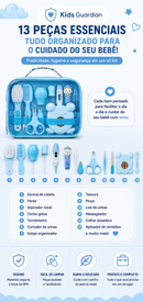 Kit de Cuidados e Higiene Kids Guardian para Bebês - 13 Peças