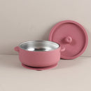 Tigela Infantil 2 em 1 Aço Inox + Silicone 300ml | Antivazamento e Segura