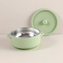 Tigela Infantil 2 em 1 Aço Inox + Silicone 300ml | Antivazamento e Segura