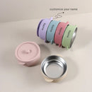 Tigela Infantil 2 em 1 Aço Inox + Silicone 300ml | Antivazamento e Segura