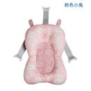 Baby Shower Bath Tub Pad Non-Slip Newborn Bathtub Mat Safety Nursing Foldable Support Comfort Body Cushion Mat Pillow Cartoon