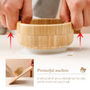 Baby Tableware Set Feeding Bowl Dinner Plate Cup Bibs Spoon Fork Bamboo Wooden Children's Feeding Dishes Sets BPA Free Non-Slip