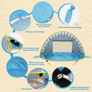 Barraca de Praia Shark para Bebê com Piscina e Proteção UV Kids Guardian